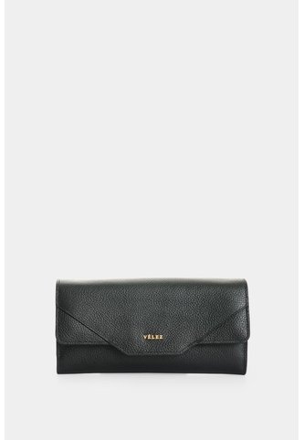 Porta Chequera En Cuero Para Mujer Damasco Porta Chequera En Cuero Para Mujer Damasco Negro VÉLEZ Vélez