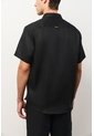 Camisa En Lino Manga Corta Siena Para Hombre Camisa En Lino Manga Corta Siena Para Hombre Negro XS VÉLEZ de Vélez