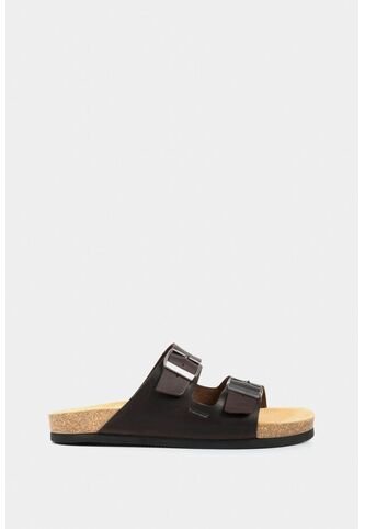 Sandalia Plana De Cuero Vintage Sandalia Plana De Cuero Vintage Cafe 38 VÉLEZ Vélez