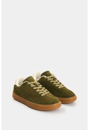 Tenis De Cuero Gamuzado Ground 2 Tenis De Cuero Gamuzado Ground 2 Verde 46 VÉLEZ