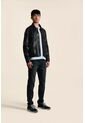 Chaqueta Trucker Paraná De Cuero Para Hombre Corte Clásico Chaqueta Trucker Paraná De Cuero Para Hombre Corte Clásico Negro S VÉLEZ de Vélez