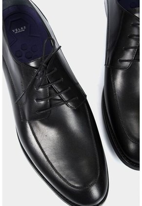 Zapatos Cordón Formal Ontario De Cuero Para Hombre Efecto Envejecido Negro Zapatos Cordón Formal De Cuero Para Hombre Efecto Envejecido Negro 45 VÉLEZ