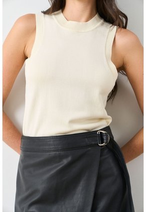 Falda Liora De Cuero Para Mujer Semi Ajustada Falda Liora De Cuero Para Mujer Semi Ajustada Negro 12 VÉLEZ