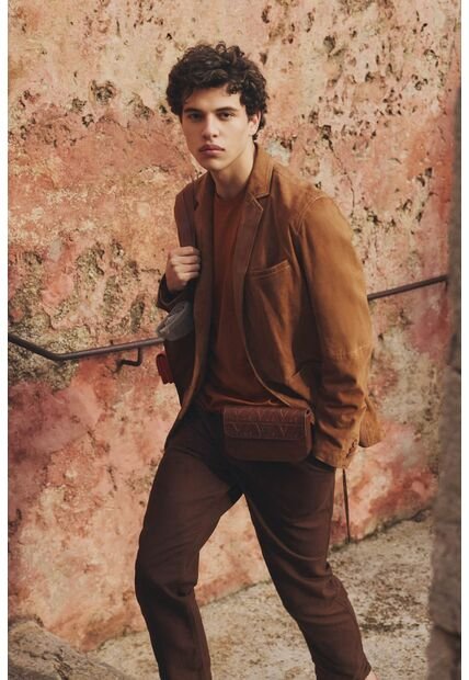 Blazer Niger De Gamuza Para Hombre Fit Semi Ajustado Blazer Niger De Gamuza Para Hombre Fit Semi Ajustado Miel S VÉLEZ