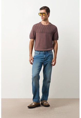 Jeans Fit Regular Para Hombre Summer Jeans Fit Regular Para Hombre Summer Azul Claro 34 VÉLEZ Vélez