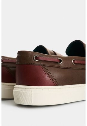 Mocasines Deportivos De Cuero Para Hombre Vintage Mocasines Deportivos De Cuero Para Hombre Vintage Cafe 45 VÉLEZ