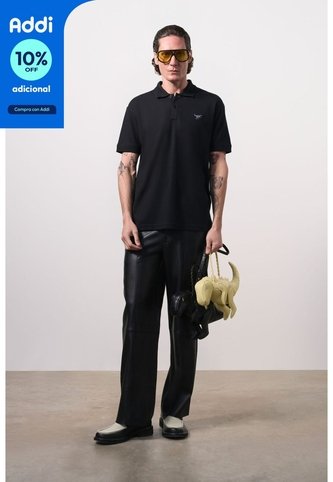 Polo Manga Corta Semi Fit Para Hombre Polo Manga Corta Semi Fit Para Hombre Negro S VÉLEZ Vélez