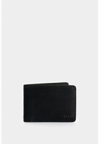 Billetera Oasis De Cuero Para Hombre Detalle Contraste Billetera Oasis De Cuero Para Hombre Detalle Contraste Negro VÉLEZ Vélez