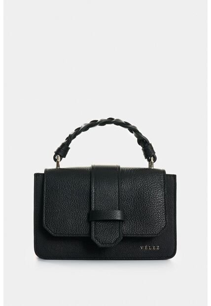 Manos Libres Garniel De Cuero Para Mujer Manija Tejida Manos Libres Garniel De Cuero Para Mujer Manija Tejida Negro VÉLEZ