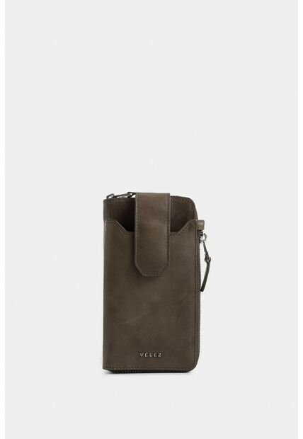 Billetera Halo De Cuero Para Hombre Porta Celular Billetera Halo De Cuero Para Hombre Porta Celular Verde Oliva Vélez