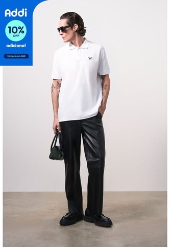 Polo Manga Corta Semi Fit Para Hombre Polo Manga Corta Semi Fit Para Hombre Blanco XXL VÉLEZ Vélez
