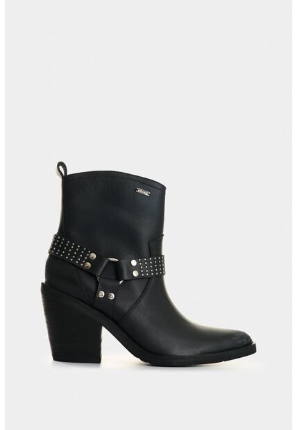 Botas De Cuero Acabado Rústico Para Mujer Elias Botas De Cuero Acabado Rústico Para Mujer Elias Negro 35 VÉLEZ