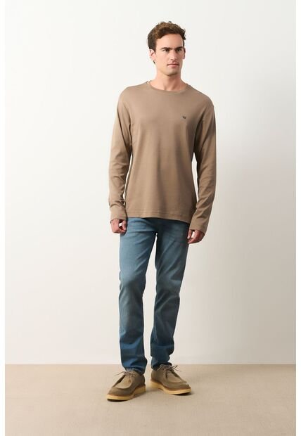 Camiseta Tejida Manga Larga Para Hombre Sabina Camiseta Tejida Manga Larga Para Hombre Sabina Tabaco L VÉLEZ