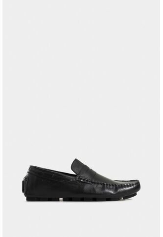 Mocasines Oporto De Cuero Para Hombre Efecto Tamponado Mocasines Oporto De Cuero Para Hombre Efecto Tamponado Negro 45 VÉLEZ Vélez