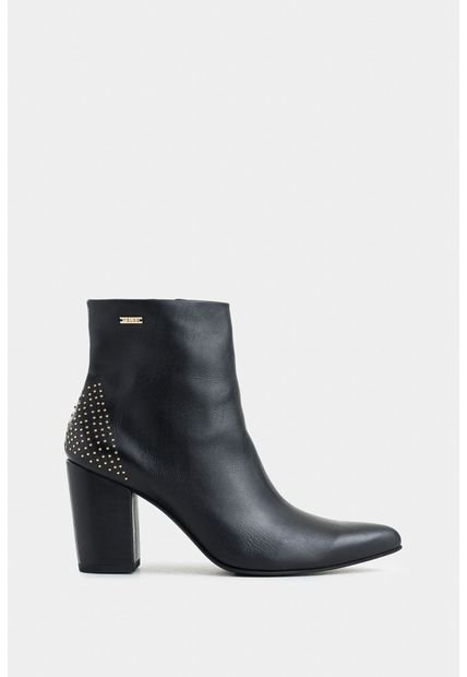 Botines Office Kira De Cuero Para Mujer Mini Taches Botines Office Kira De Cuero Para Mujer Mini Taches Negro 40 Vélez