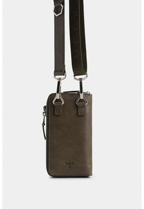 Billetera Halo De Cuero Para Hombre Porta Celular Billetera Halo De Cuero Para Hombre Porta Celular Verde Oliva Vélez