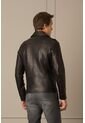 Chaqueta Biker De Cuero Para Hombre Silueta Clásica Chaqueta Biker De Cuero Para Hombre Silueta Clásica Negro S Vélez de Vélez