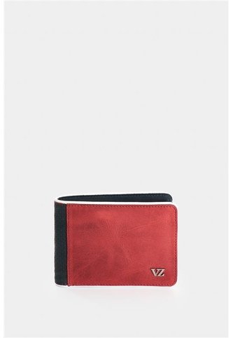 Billetera De Cuero Para Hombre Lines 2.0 Billetera De Cuero Para Hombre Lines 2.0 Rojo VÉLEZ Vélez