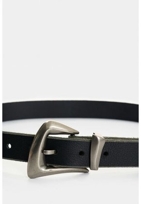 Cinturón Unifaz De Cuero Para Mujer Gael Cinturón Unifaz De Cuero Para Mujer Gael Negro M VÉLEZ