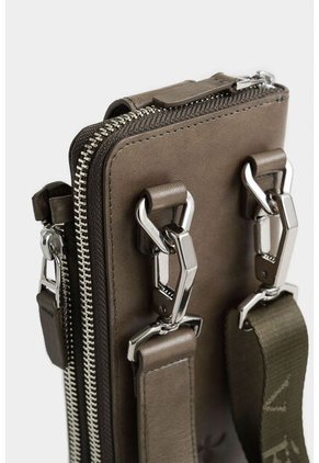 Billetera Halo De Cuero Para Hombre Porta Celular Billetera Halo De Cuero Para Hombre Porta Celular Verde Oliva Vélez