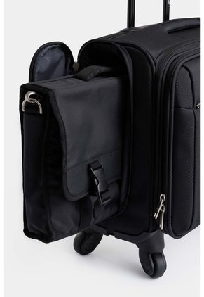 Maleta Terracotaona Por Cuero 16" Summer Negro Maleta Terracota Lona Por Cuero 16" Summer Negro VÉLEZ