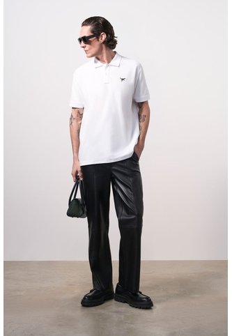 Polo Manga Corta Semi Fit Para Hombre Polo Manga Corta Semi Fit Para Hombre Blanco L VÉLEZ Vélez