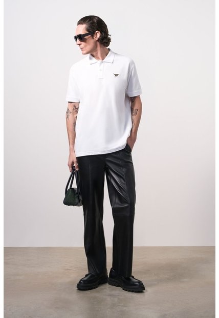 Polo Manga Corta Semi Fit Para Hombre Polo Manga Corta Semi Fit Para Hombre Blanco L VÉLEZ