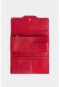 Billetera Porta Chequera Damasco De Cuero Para Mujer Diseño Hexagonal Billetera Porta Chequera Damasco De Cuero Para Mujer Diseño Hexagonal Rojo VÉLEZ de Vélez