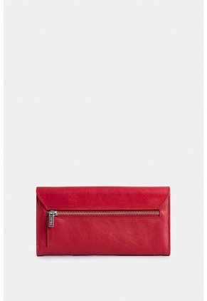 Billetera Porta Chequera Damasco De Cuero Para Mujer Diseño Hexagonal Billetera Porta Chequera Damasco De Cuero Para Mujer Diseño Hexagonal Rojo VÉLEZ