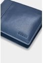 Billetera Draco De Cuero Para Hombre Mezcla De Texturas Billetera Draco De Cuero Para Hombre Mezcla De Texturas Azul Oscuro VÉLEZ de Vélez