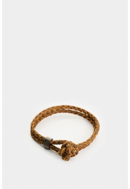 Manilla De Cuero Trenzado Para Hombre Tessa Manilla De Cuero Trenzado Para Hombre Tessa Miel VÉLEZ