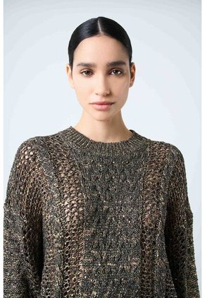 Sweater Alhena Tejido Para Mujer Detalle Lentejuelas Sweater Alhena Tejido Para Mujer Detalle Lentejuelas Negro L VÉLEZ