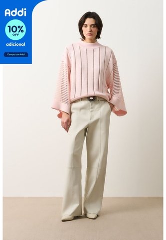 Sweater Tejido Para Mujer Kusa Sweater Tejido Para Mujer Kusa Rosado XL VÉLEZ Vélez