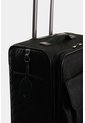Maleta De Viaje Bloom En Jacquard Para Mujer Apliques Cuero Maleta De Viaje Bloom En Jacquard Para Mujer Apliques Cuero Negro VÉLEZ de Vélez