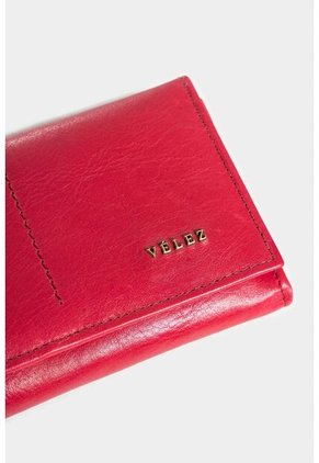 Billetera Plegable Real 3.0 De Cuero Para Mujer Amplia Capacidad Billetera Plegable Real 3.0 De Cuero Para Mujer Amplia Capacidad Rojo VÉLEZ