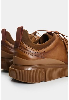 Zapatos De Cordón De Cuero Para Hombre Aria Zapatos De Cordón De Cuero Para Hombre Aria Miel 41 VÉLEZ