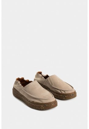 Mocasines Malta De Cuero Para Hombre Resorte Al Talón Mocasines Malta De Cuero Para Hombre Resorte Al Talón Arena 44 VÉLEZ