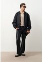 Chaqueta Bomber En Cuero Texturizado Para Hombre Calypso Chaqueta Bomber En Cuero Texturizado Para Hombre Calypso Negro XXL VÉLEZ de Vélez