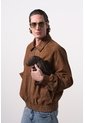 Chaqueta Bomber En Gamuza Croco Para Hombre Chaqueta Bomber En Gamuza Croco Para Hombre Cafe M VÉLEZ de Vélez