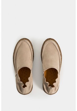 Mocasines Malta De Cuero Para Hombre Resorte Al Talón Mocasines Malta De Cuero Para Hombre Resorte Al Talón Arena 44 VÉLEZ