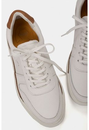 Tenis Casual Whited De Cuero Para Hombre Contrastes Blanco Tenis Casual Whited De Cuero Para Hombre Contrastes Blanco 38 Vélez