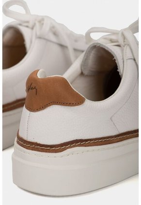 Tenis Casual Whited De Cuero Para Hombre Contrastes Blanco Tenis Casual Whited De Cuero Para Hombre Contrastes Blanco 38 Vélez