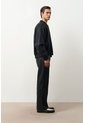 Chaqueta Bomber En Cuero Texturizado Para Hombre Calypso Chaqueta Bomber En Cuero Texturizado Para Hombre Calypso Negro XXL VÉLEZ de Vélez
