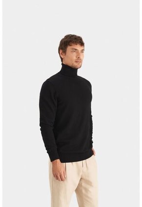 Sweater Cuello Tortuga Tejido Para Hombre Sweater Cuello Tortuga Tejido Para Hombre Negro S Vélez