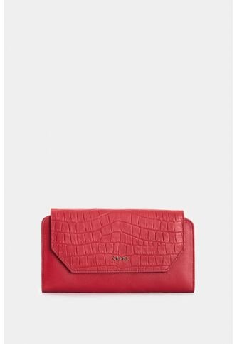 Porta Chequera De Cuero Para Mujer Colors Porta Chequera De Cuero Para Mujer Colors Rojo VÉLEZ Vélez
