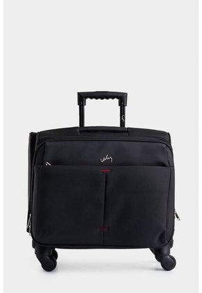 Maleta Terracotaona Por Cuero 16" Summer Negro Maleta Terracota Lona Por Cuero 16" Summer Negro VÉLEZ