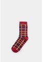 Calcetines Media Pierna Tartan Para Hombre Calcetines Media Pierna Tartan Para Hombre Rojo XS VÉLEZ de Vélez