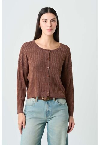 Cardigan Tejido Para Mujer Gael Cardigan Tejido Para Mujer Gael Bronce XL VÉLEZ Vélez