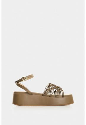 Sandalia Plataforma En Cuero Para Mujer Orquidea Sandalia Plataforma En Cuero Para Mujer Orquidea Tabaco 40 VÉLEZ