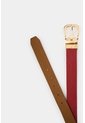 Cinturón Doble Faz De Cuero Liso Para Mujer Lascar Cinturón Doble Faz De Cuero Liso Para Mujer Lascar Rojo S VÉLEZ de Vélez
